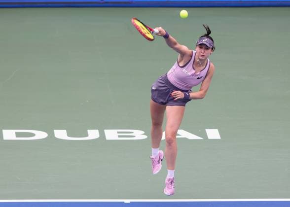 Eva Lys (GER), Dubai Duty Free Tennis Championships, Dubai, U.A.E. Copyright: xJuergenxHasenkopfx