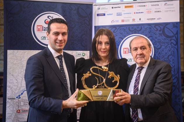 Andrea Orlandi , sindaco di Rho, Alessandra Borghetti e Mauro Vegni alla Presentazione gara ciclistica Milano Torino, presso il comune di Rho - Milano, Marted& xec; 18 Febbraio 2025 (Foto Claudio Furlan Lapresse) Milano Torino bicycle race presentation, at the town hall in Rho - Milan, Tuesday, Feb. 18, 2025 (Photo Claudio Furlan Lapresse)  Copyright: xClaudioxFurlan LaPressex