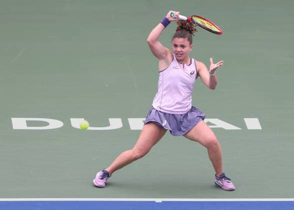 Jasmine Paolini, Dubai Duty Free Tennis Championships, Dubai, U.A.E. Copyright: xJuergenxHasenkopfx