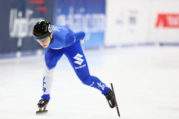 February 16, 2025, Assago, Lombardy, Italy: ARIANNA FONTANA of Italy in the Women 1500m Final at the ISU Short Track World Tour 2025 at Unipol Forum in Milan, Italy Assago Italy - ZUMAc179 20250216_zep_c179_358 Copyright: xMickaelxChavetx