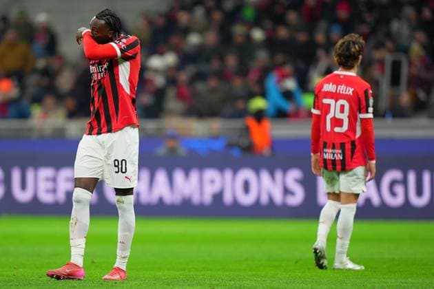 AC Milan s Tammy Abraham during the Uefa Champions League soccer match between Ac Milan and Feyenoord at the San Siro Stadium in Milan, north Italy - Tuesday , February 18 , 2025. - Soccer .  Copyright: xSpada LaPressex