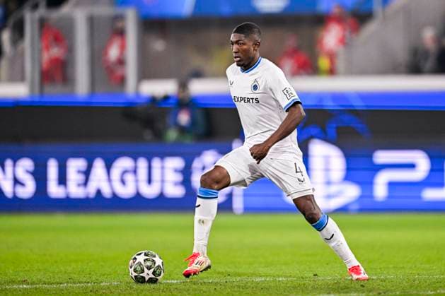 Atalanta v Club Brugge - UEFA Champions League BERGAMO, ITALY - FEBRUARY 18 : Ordonez Joel defender of Club Brugge during the UEFA Champions League 2024 25 knockout phase play-off match second leg between Atalanta and Club Brugge on February 18, 2025 in Bergamo, Italy, 18 02 2025 Bergamo Italy  Copyright: xJanxDexMeuleneirx
