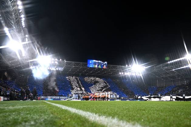 Sport Bilder des Tages Mg Bergamo 18 02 2025 - Champions League Atalanta-Club Brugge foto Matteo Gribaudi Image nella foto: coreografia tifosi Atalanta 