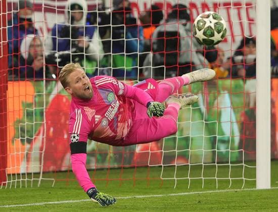18.02.2025, Champions League, FC Bayern Muenchen vs Celtic Glasgow, Allianz Arena Muenchen,Fussball, im Bild: Kasper Schmeichel (Celtic Glasgow)