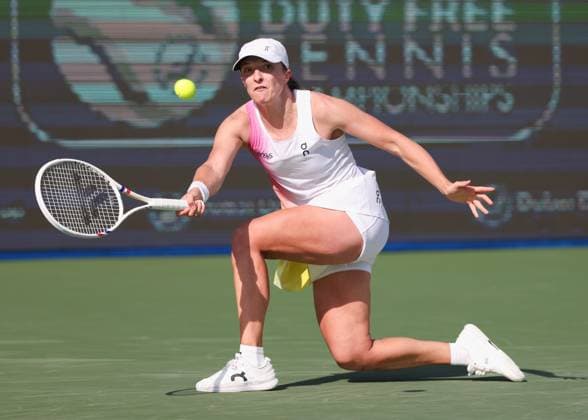 Sport Bilder des Tages Iga Swiatek (POL), Dubai Duty Free Tennis Championships, Dubai, U.A.E. Copyright: xJuergenxHasenkopfx