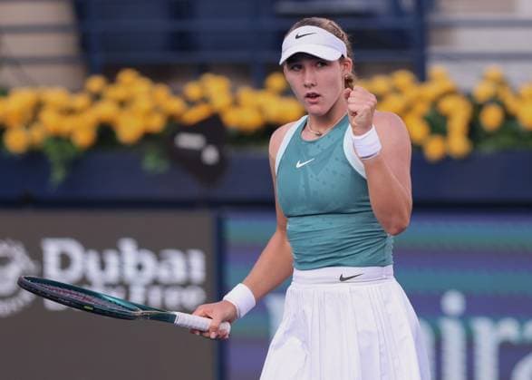 Mirra Andreeva, Dubai Duty Free Tennis Championships, Dubai, U.A.E. Copyright: xJuergenxHasenkopfx