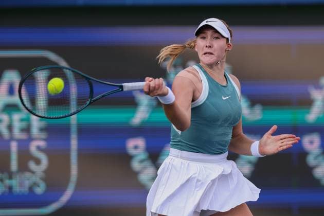 Mirra Andreeva, Dubai Duty Free Tennis Championships, Dubai, U.A.E. Copyright: xJuergenxHasenkopfx