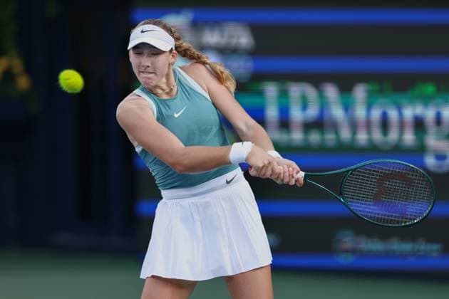 Mirra Andreeva, Dubai Duty Free Tennis Championships, Dubai, U.A.E. Copyright: xJuergenxHasenkopfx