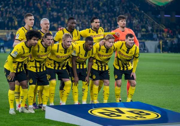 Borussia Dortmund vs. Sporting CP Lissabon, Fussball, UEFA Champions League, Play Offs, Rückspiel, Saison 2024 2025, 19.02.2025 DFL regulations prohibit any use of photographs as image sequences and or quasi-video. Copyright: HMBxMedia xMarcoxBader