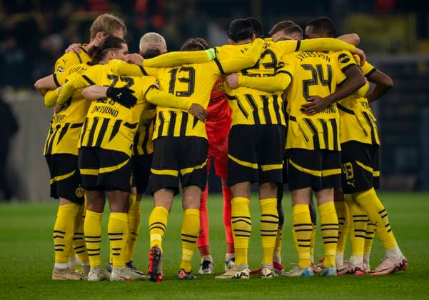 Borussia Dortmund vs. Sporting CP Lissabon, Fussball, UEFA Champions League, Play Offs, Rückspiel, Saison 2024 2025, 19.02.2025 DFL regulations prohibit any use of photographs as image sequences and or quasi-video. Copyright: HMBxMedia xMarcoxBader