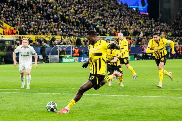 UEFA Champions League: Borussia Dortmund - Sporting Clube de Portugal Lissabon; 19.02.2025 Serhou Guirassy (Borussia Dortmund, 9) schießt den Elfmeter - Rui Silva (Sporting Clube de Portugal Lissabon, 24) hält UEFA Champions League: Borussia Dortmund - Sporting Clube de Portugal Lissabon, Dortmund, SIGNAL IDUNA PARK am 19.02.2025 Copyright: xBEAUTIFULxSPORTS Wunderlx