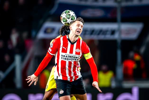PSV Eindhoven forwarder Luuk de Jong during the match PSV - Juventus at the Philips stadium for the UEFA Champions League - Knockout phase play-offs - 2nd leg season 2024-2025 in EINDHOVEN, Netherlands on 19 february 2025, (photo by Marcel van Dorst EYE4images DeFodi Images)