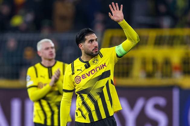 19.02.2025, Fußball, UEFA Champions League, Borussia Dortmund - Sporting Lissabon, Signal Iduna Park, Knockout phase play-offs, Saison 2024 2025: Emre Can (BVB 23) Nordrhein-Westfalen Deutschland