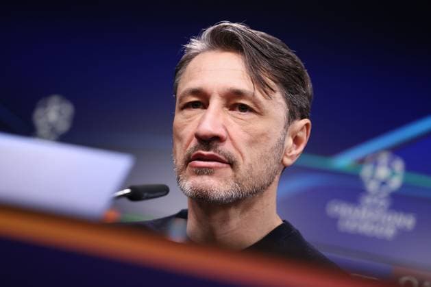 Dortmund on February 19, 2025 Uefa Champions League Knockout phase play-offs, 2st leg Borussia Dortmund - Sporting Clube de Portugal v.l., Pressekonferenz mit Coach, Trainer Niko Kovac (Borussia Dortmund), ist zufrieden Copyright: JoaquimxFerreira