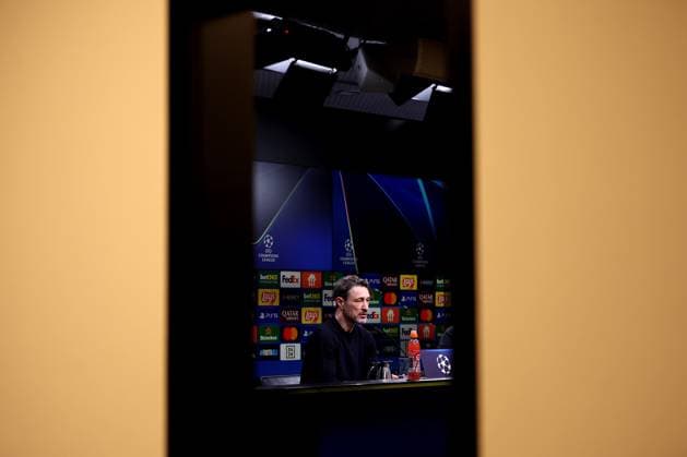 19.02.2025, Fußball, UEFA Champions League, Borussia Dortmund - Sporting Lissabon, Signal Iduna Park, Knockout phase play-offs, Saison 2024 2025: Trainer Niko Kovac (Cheftrainer BVB) bei der Pressekonferenz nach dem Spiel Nordrhein-Westfalen Deutschland