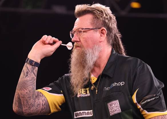 Sport Themen der Woche KW08 Sport Bilder des Tages 19 02 2025. World Senior Darts 2025 Simon Whitlock during the World Senior Darts Championships 2025 at the Circus Tavern, Purfleet, United Kingdom on 19 February 2025. Purfleet Circus Tavern United Kingdom Editorial use only , Copyright: xChrisxSargeantx PSI-21488-0073