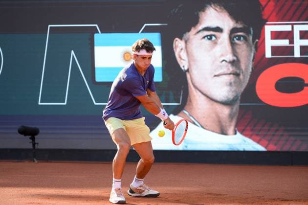 Rio open, etapa do ATP, Tennis Herren world tour 500 Rio de janeiro (rj), 02 19 2025 - atp-rio - francisco comesana during the rio open, a stage of the atp world tour 500, which takes place at the brazilian jockey club in gavea, south zone of rio de janeiro, this wednesday, 19th. (photo: clever felix ldg news) (Foto: Clever Felix Thenews2 imago images) SPO  Copyright: xCleverxFelixx