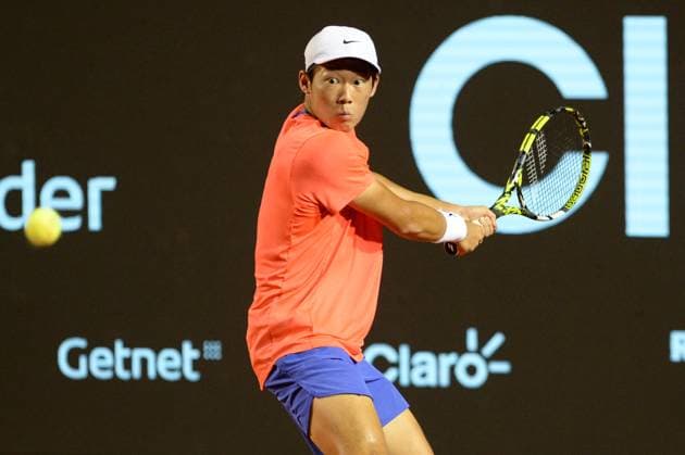 Rio open, etapa do ATP, Tennis Herren world tour 500 Rio de janeiro (rj), 02 19 2025 - rio open atp 500 rj - chun-hsin tseng during the rio open, a stage of the atp world tour 500, which takes place at the brazilian jockey club in gavea, south zone of rio de janeiro, this wednesday, february 19, 2025. (Foto: Clever Felix Thenews2 imago images) SPO  Copyright: xCleverxFelixx