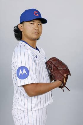 Baseball: Cubs pitcher Imanaga Chicago Cubs pitcher Shota Imanaga poses during a photo session at spring training in Mesa, Arizona, on Feb. 17, 2025.  A14AA0004175834P