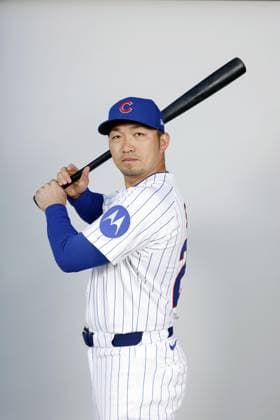 Baseball: Cubs outfielder Suzuki Chicago Cubs outfielder Seiya Suzuki poses during a photo session at spring training in Mesa, Arizona, on Feb. 17, 2025.  A14AA0004175893P