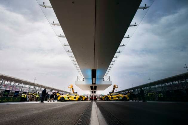Sport Themen der Woche KW08 FIA WEC - PROLOGUE 2025 - QATAR 33 EDGAR Jonny (gbr), JUNCADELLA Dani (spa), KEATING Ben (usa), TF Chevrolet Corvette Z06 GT3.R 33, LM GT3, scrutineering, verifications techniques, during the Prologue of the 2025 FIA World Endurance Championship, from February 21 to 22, 2025 on the Losail International Circuit in Lusail, Qatar - LusailQatar  Copyright: xCharlyxLopezx