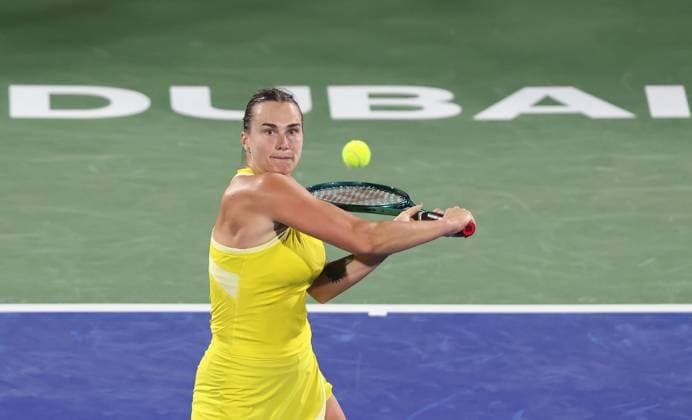 Aryna Sabalenka, Dubai Duty Free Tennis Championships, Dubai, U.A.E. Copyright: xJuergenxHasenkopfx