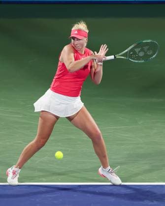 Clara Tauson (DEN), Dubai Duty Free Tennis Championships, Dubai, U.A.E. Copyright: xJuergenxHasenkopfx