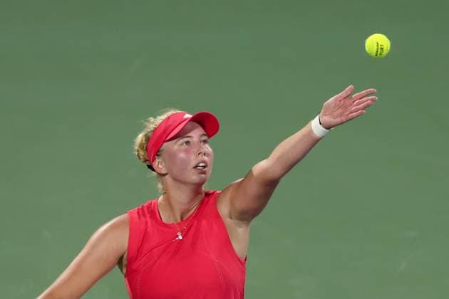Clara Tauson (DEN), Dubai Duty Free Tennis Championships, Dubai, U.A.E. Copyright: xJuergenxHasenkopfx