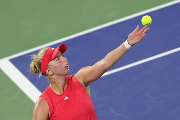 Clara Tauson (DEN), Dubai Duty Free Tennis Championships, Dubai, U.A.E. Copyright: xJuergenxHasenkopfx