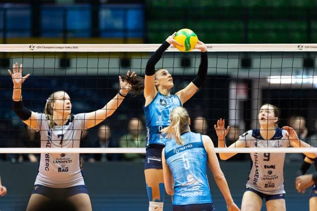 Alessia Orro (VeroVolley Milano) during CEV Champions League Women 2025 match between Numia Vero Volley Milano and SSC Palmberg Schwerin at Opiquad Arena, Monza, Italy on February 20, 2025& x9; during Numia Vero Volley Milano vs SSC Palmberg Schwerin, CEV Champions League Women volleyball match in Milan, Italy, February 20 2025  Copyright: xValerioxOrigo IPAxSportx xipa-agency.netx xx IPA_54335813 IPA_Agency_IPA54335813