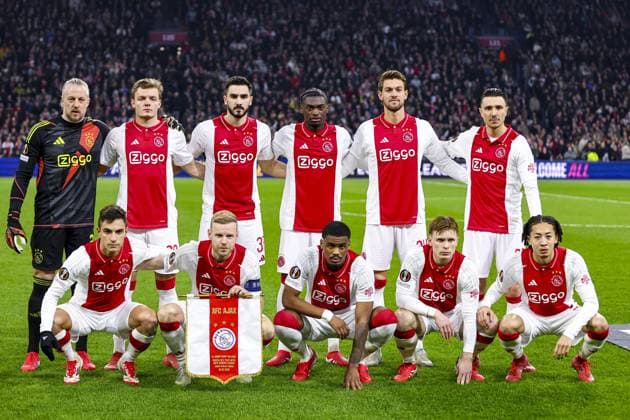 AMSTERDAM , 20-02-2025 , JohanCruijff Arena , season 2024 2025 , Europa League football , match second leg between Ajax and Union Saint Gilloise team Ajax Ajax - Union Saint Gilloise  x27956689x Copyright: