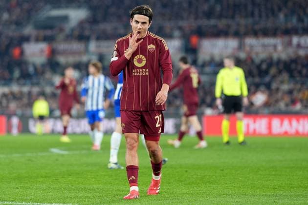 Roma™s Paulo Dybala during the UEFA Europa League between Roma and Porto at the Olympic Stadium in Rome, Italy - Thursday 20 February 2025 - Soccer  Copyright: xAlfredoxFalcone LaPressex