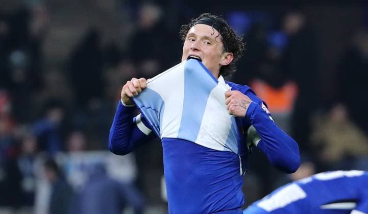 Sport Bilder des Tages Fabian Reese enttäuscht nach Spielende Enttäuschung Fußball Fussball DFL 2.Bundesliga Herren 23. Spieltag Saison 2024 2025 21.02.2025 Hertha BSC Berlin vs. 1.FC Nürnberg FCN DFL regulations prohibit any use of photographs as image sequences and or quasi-video