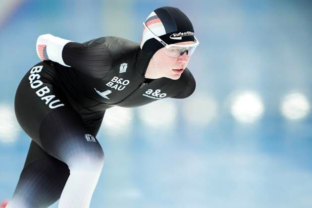 2025-02-22 - ISU World Cup Speed skating, Eisschnelllauf 5 TOMASZOW MAZOWIECKI, POLAND - FEBRUARY 22: Josephine Schlörb of Germany during the ISU World Cup Speed Skating 5 at the Arena Lodowa on February 22, 2025 in Tomaszow Mazowiecki, Poland Tomaszow Mazowiecki Arena Lodowa Poland Content not available for redistribution in The Netherlands directly or indirectly through any third parties. Copyright: xAndrexWeeningx