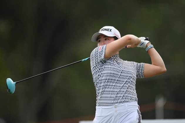LPGA, Golf Damen Thailand 2025 Akie Iwai of Japan is playing her tee shot during the Round 3 of the Honda LPGA Thailand 2025 at Siam Country Club Old Course on February 22, 2025 in Pattaya, Chonburi, Thailand. Pattaya Chonburi Thailand  Copyright: xVachiraxVachirax originalFilename:kalong-lpgathai250222_npgiF.jpg