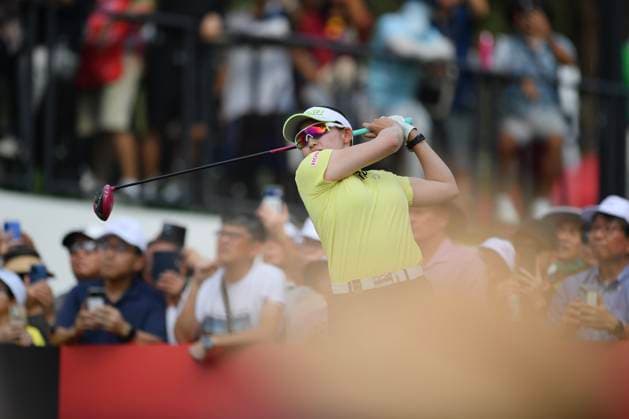 LPGA, Golf Damen Thailand 2025 Chisato Iwai of Japan is playing her tee shot during the Round 3 of the Honda LPGA Thailand 2025 at Siam Country Club Old Course on February 22, 2025 in Pattaya, Chonburi, Thailand. Pattaya Chonburi Thailand  Copyright: xVachiraxVachirax originalFilename:kalong-lpgathai250222_np4uz.jpg