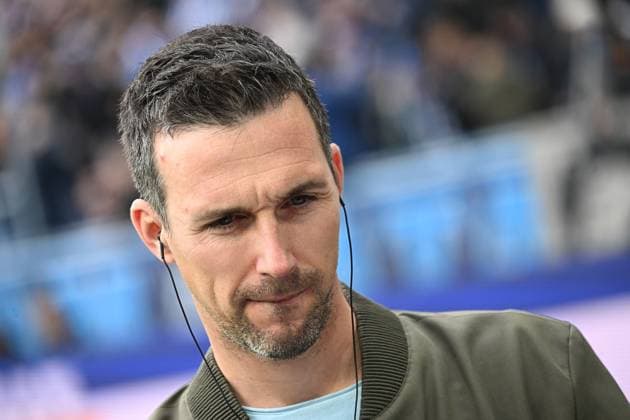 22.02.2025, xjhx, Fussball 2.Bundesliga, Karlsruher SC - 1.FC Magdeburg v.l. Trainer Christian Eichner (Karlsruher SC KSC) (DFL DFB REGULATIONS PROHIBIT ANY USE OF PHOTOGRAPHS as IMAGE SEQUENCES and or QUASI-VIDEO) Karlsruhe