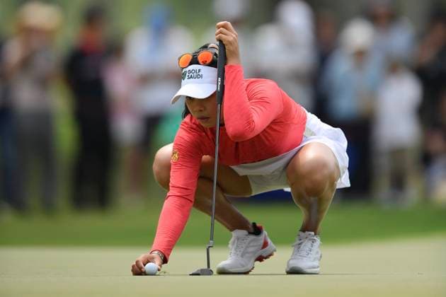 LPGA, Golf Damen Thailand 2025 Patty Tavatanakit of Thailand lines up a putt during round 4 of the Honda LPGA Thailand 2025 at Siam Country Club Old Course on February 23, 2025, in Pattaya, Chonburi, Thailand. Pattaya Chonburi Thailand  Copyright: xVachiraxVachirax originalFilename:kalong-lpgathai250223_npV9Z.jpg