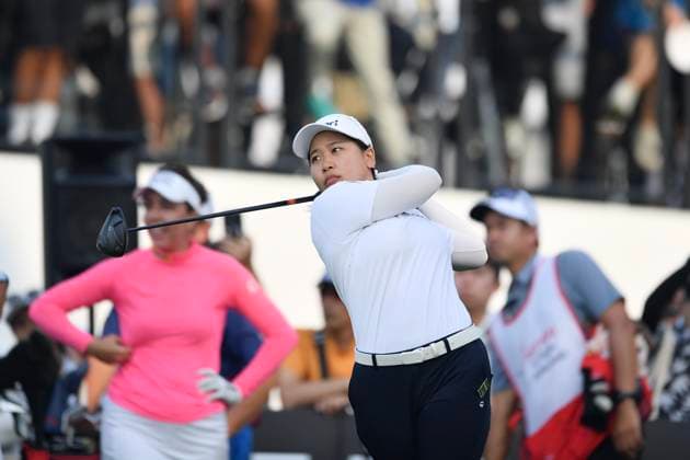 LPGA, Golf Damen Thailand 2025 Chanettee Wannasaen of Thailand plays her tee shot during round 4 of the Honda LPGA Thailand 2025 at Siam Country Club Old Course in Pattaya, Chonburi, Thailand, on February 23, 2025. Pattaya Chonburi Thailand  Copyright: xVachiraxVachirax originalFilename:kalong-lpgathai250223_np2Dl.jpg