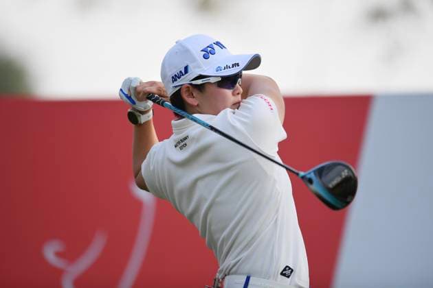 LPGA, Golf Damen Thailand 2025 Akie Iwai of Japan plays her tee shot during round 4 of the Honda LPGA Thailand 2025 at Siam Country Club Old Course on February 23, 2025, in Pattaya, Chonburi, Thailand. Pattaya Chonburi Thailand  Copyright: xVachiraxVachirax originalFilename:kalong-lpgathai250223_npzgd.jpg