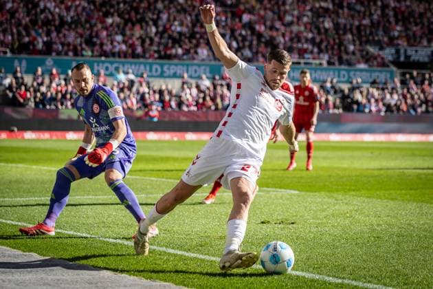 2. Fußball Bundesliga: 1. FC Köln - Fortuna Düsseldorf, 23.02.2025 Imad Rondic (1. FC Köln, 27); Köln, 23.02.2025 - 1. FC Köln - Fortuna Düsseldorf 23. Spieltag der 2. Fussball-Bundesliga: , 1. FC Köln - Fortuna Düsseldorf in der Rhein-Energie-Stadion in Köln. DFL REGULATIONS PROHIBIT ANY USE OF PHOTOGRAPHS AS IMAGE SEQUENCES AND OR QUASI-VIDEO.