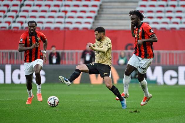 FOOTBALL : Nice vs Montpellier - ligue 1 - 23 2 25 Montpellier s midfielder 11 TÃ ji Savanier during the during the French L1 football match between Nice (OGCN) and Montpellier (MHSC) at Allianz Riviera Stadium of Nice, south France, on February 23, 2025. NICEFrance  Copyright: xfredxDIDES psnewzx