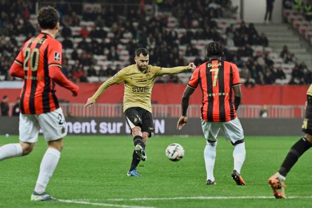FOOTBALL : Nice vs Montpellier - ligue 1 - 23 2 25 Montpellier s midfielder 11 TÃ ji Savanier during the during the French L1 football match between Nice (OGCN) and Montpellier (MHSC) at Allianz Riviera Stadium of Nice, south France, on February 23, 2025. NICEFrance  Copyright: xfredxDIDES psnewzx