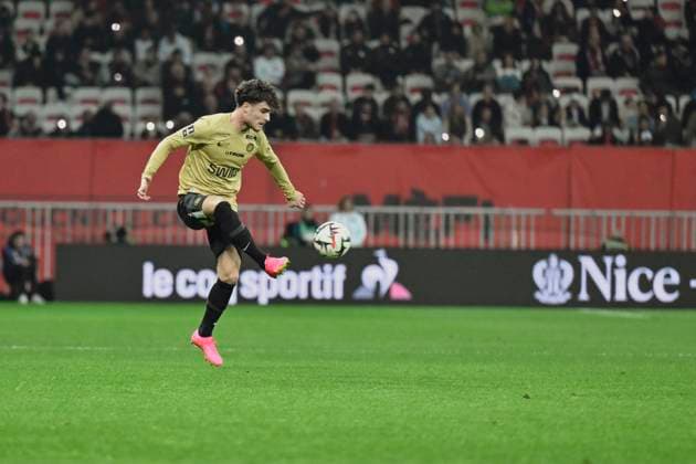FOOTBALL : Nice vs Montpellier - ligue 1 - 23 2 25 Montpellier s forward 18 Nicolas Pays during the during the French L1 football match between Nice (OGCN) and Montpellier (MHSC) at Allianz Riviera Stadium of Nice, south France, on February 23, 2025. NICEFrance  Copyright: xfredxDIDES psnewzx