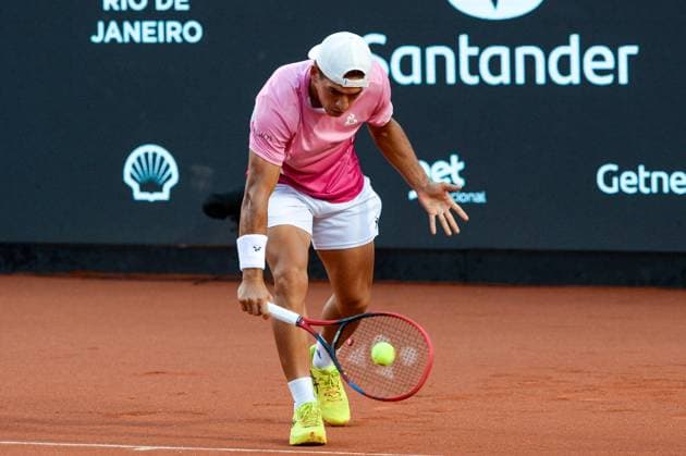 Rio open, etapa do ATP, Tennis Herren world tour 500 Rio de janeiro (rj), 23 02 2025 - rio open atp 500 rj - sebastian baez during the final of the rio open, a stage of the atp world tour 500, which takes place at the brazilian jockey club in gavea, south zone of rio de janeiro, this sunday, february 23, 2025. (Foto: Clever Felix Thenews2 imago images) SPO  Copyright: xCleverxFelixx
