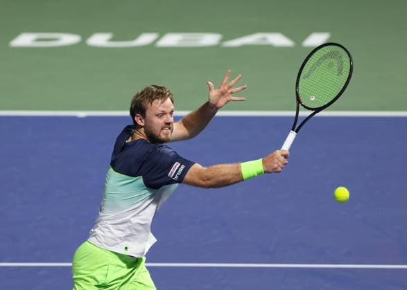 Kevin Krawietz und Tim Puetz, Herren Doppel, Men s Doubles, Dubai Duty Free Tennis Championships, Dubai, U.A.E. Tennis - Dubai Tennis Championships 2025 - ATP, Tennis Herren - Dubai Duty Free Tennis Stadium - Dubai - - United Arab Emirates - 24 February 2025. Copyright: xJuergenxHasenkopfx