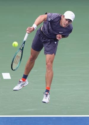 Alex De Minaur (AUS), Dubai Duty Free Tennis Championships, Dubai, U.A.E. Tennis - Dubai Tennis Championships 2025 - ATP, Tennis Herren - Dubai Duty Free Tennis Stadium - Dubai - - United Arab Emirates - 25 February 2025. Copyright: xJuergenxHasenkopfx