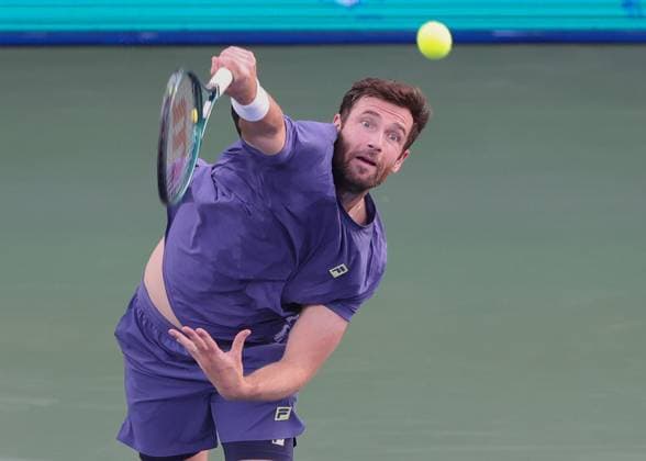 Quentin Halys, Dubai Duty Free Tennis Championships, Dubai, U.A.E. Tennis - Dubai Tennis Championships 2025 - ATP, Tennis Herren - Dubai Duty Free Tennis Stadium - Dubai - - United Arab Emirates - 25 February 2025. Copyright: xJuergenxHasenkopfx
