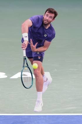 Quentin Halys, Dubai Duty Free Tennis Championships, Dubai, U.A.E. Tennis - Dubai Tennis Championships 2025 - ATP, Tennis Herren - Dubai Duty Free Tennis Stadium - Dubai - - United Arab Emirates - 25 February 2025. Copyright: xJuergenxHasenkopfx