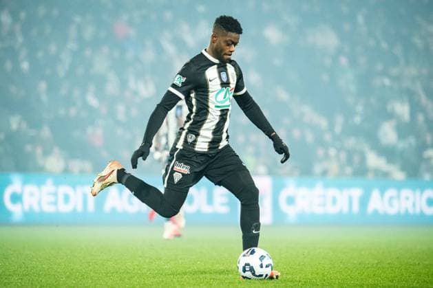 FOOTBALL : SCO Angers vs Stade de Reims - Coupe de France - Quart de Finale - 25 02 2025 Abdoulaye Bamba (ANGERS SCO) AngersFrance  Copyright: xBaptistexAutissierx